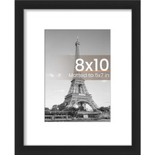 upsimples 8x10 Picture Frame Display Pictures 5x7 with Mat or 8x10 Without Ma...