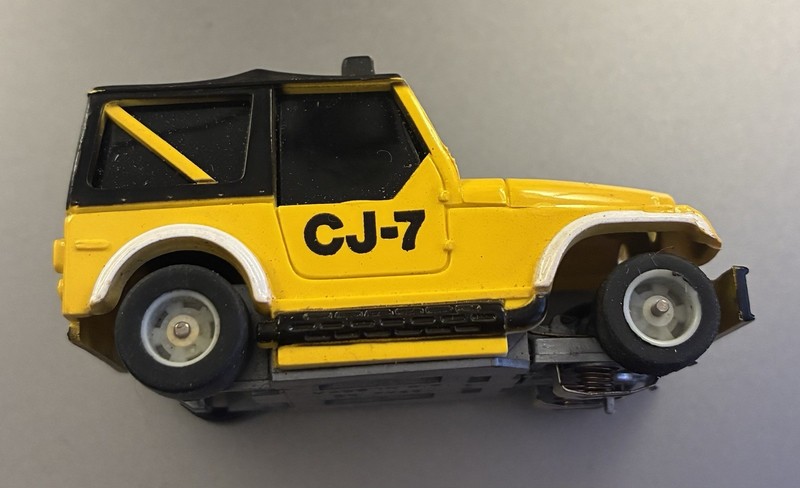 Tyco Jeep CJ-7, Yellow, Runs