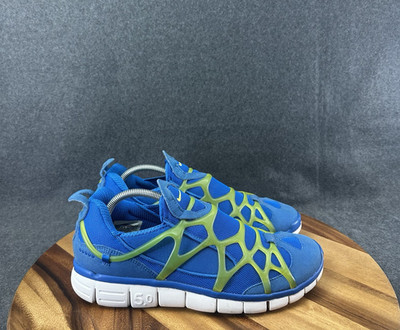 Nike Kulini Free Soar Cyber Sneaker Blue/Yellow/Neon Sz 10.5 Mens 511444-400