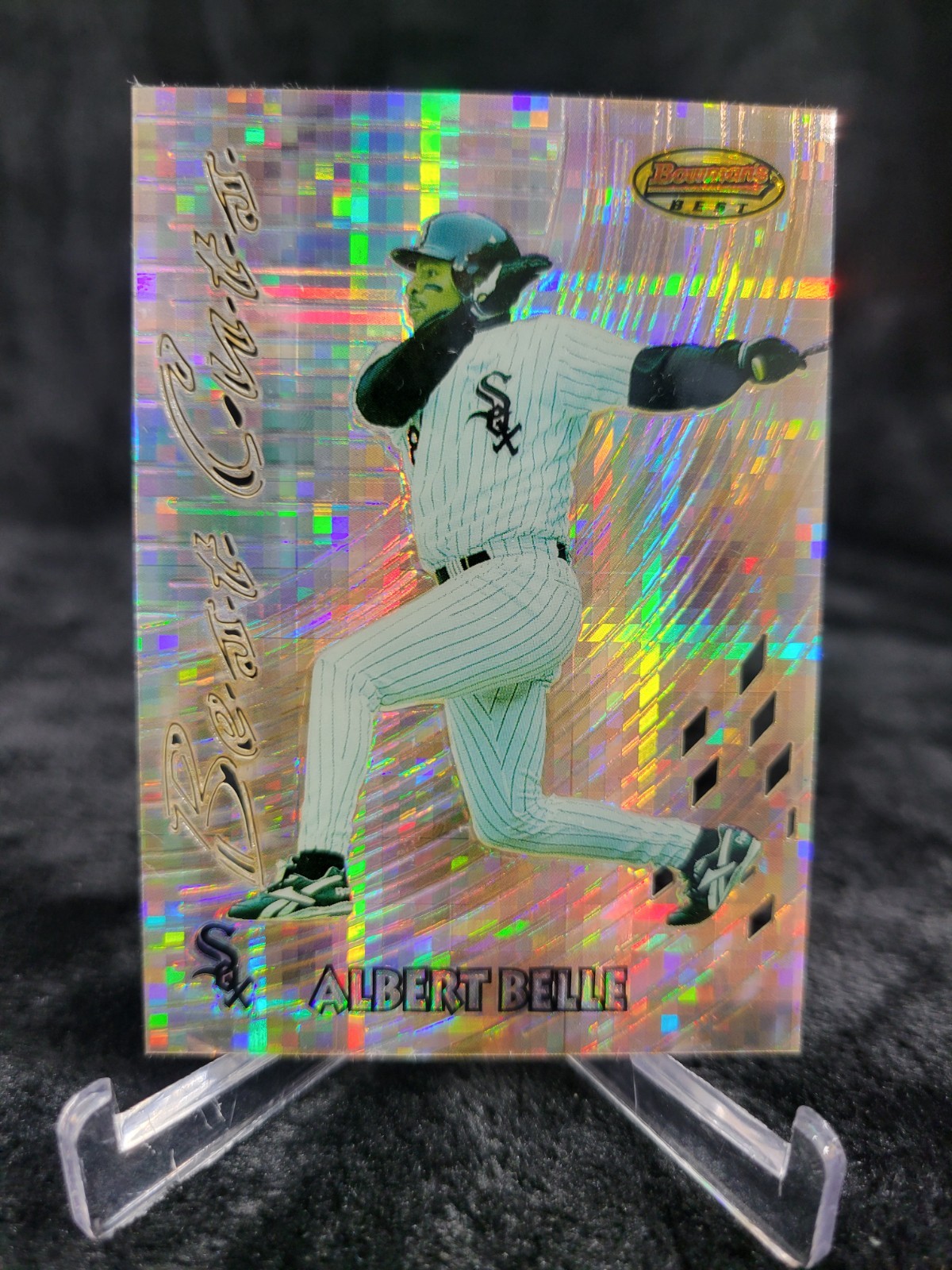1997 Bowman's Best   Best Cuts  #BC10   Albert Belle    Atomic Refractor    NM