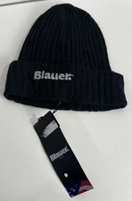 Genuine Blauer USA Rib Knit Skull Cap Fleece Lined MADE IN ITALY
