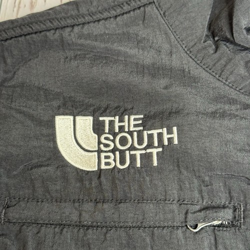 The South Butt Anti-Establishment Y2K Mens S Full Zip Fleece Jacket Gray Black - Picture 8 of 13