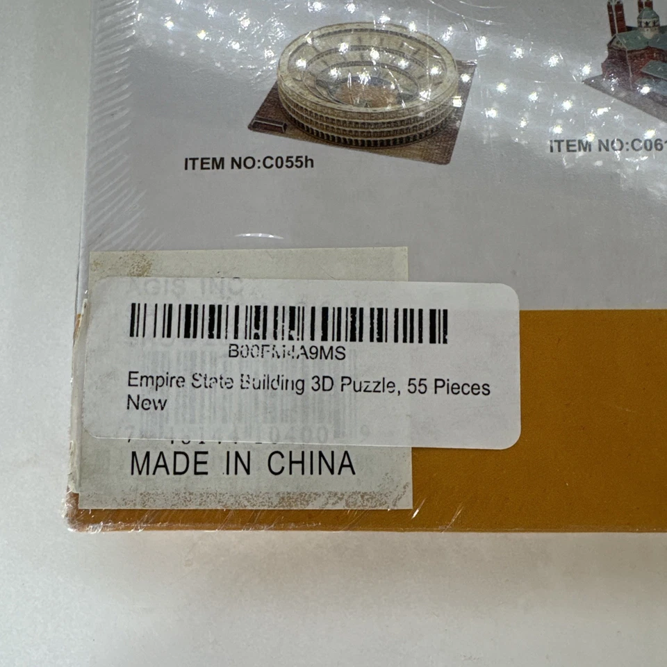 Sealed Cubic Fun 3D Puzzle World’s Great Arch 55 Pieces Empire State Building - Image 3 of 4