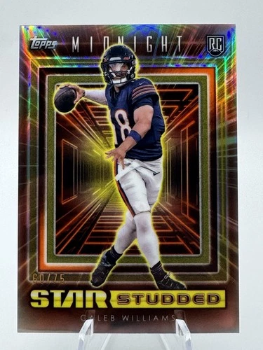 Caleb Williams 2024 Topps Midnight Star Studded Dusk RC /75 Bears SS-1 Prizm!