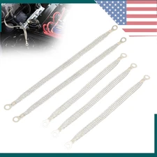 5PCS Universal Car Engine Ground Strap 3x10" & 2x13" Braided Tinned Copper Cable