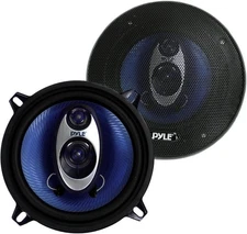 Pyle 5.25" Car Sound Speaker Blue (Pair) 3-Way 200 Watt Peak w/Non-fatiguing....