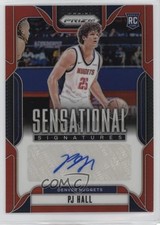 2024-25 Panini Prizm Sensational Signatures Red 87/99 PJ Hall #SS-PJH Auto 0m89