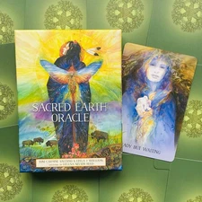 SACRED EARTH ORACLE CARDS DECK UNITY REVISION REVOLUTION BLUE ANGEL ESOTERIC NEW