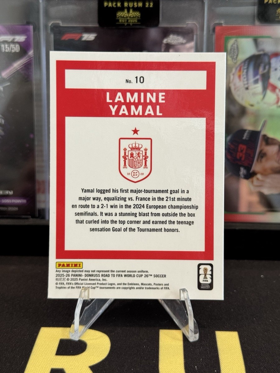Lamine Yamal 2025-26 Panini Donruss Road to World Cup Optic Base