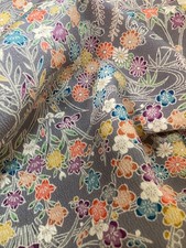 Japanese kimono fabric/ silk fabric, smooth crepe, chirimen BC20