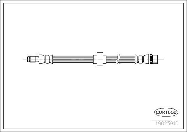 Corteco Bremsschlauch 19025910 FüR Renault Espace 3 Dti JE0M JE0A 16V JE0N JE0L-image