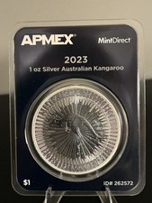 2023 Australia 1 oz .999 Fine Silver Kangaroo Coin (MintDirect® Single) 81.27 per troy oz