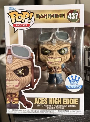 Funko Pop Rocks: ACES HIGH EDDIE #437 Iron Maiden Funko Shop Exclusive
