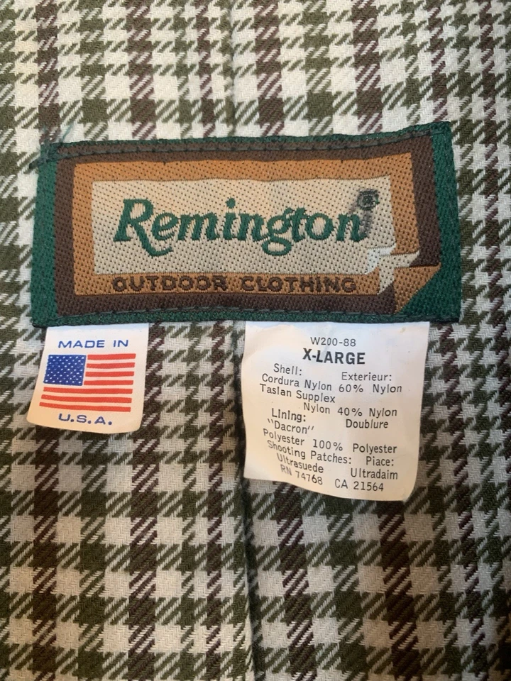 Chaqueta Remington Para Hombres Verde Acolchada Shooter Vintage Talla XL EE. UU. Foto 3 de 4