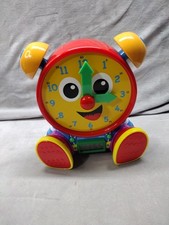 - Telly Jr. Teaching Time Clock - Primary Color - Telling Time Teaching Clock -