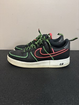 Nike Air Force 1 '07 Premium 'Worldwide Pack Size 12 Black Green Pink EUC