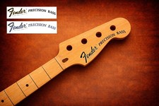 1 Fender Precision Bass Black Blue Decal Headstock Waterslide Guitar Guitar