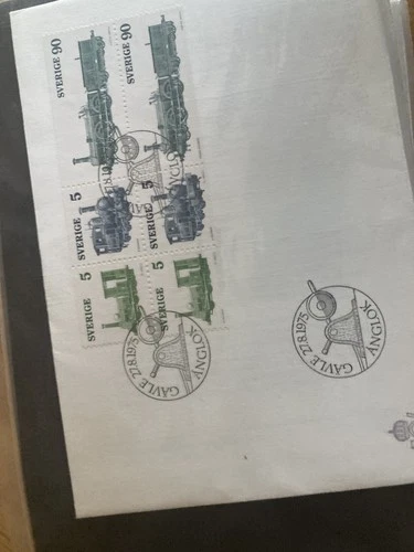Sweden 38 diff FDC covers from 1975-1977 period in album + few extra brevkorts