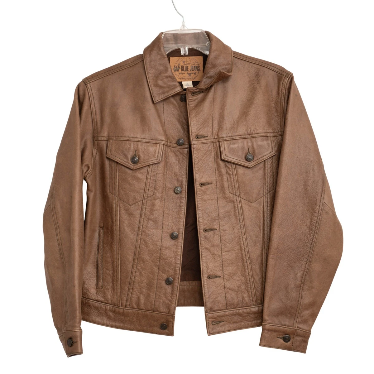 Gap Leather Outer Shell Coats, Jackets & Vests for Men for Sale