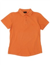SERGIO TACCHINI Mens Polo Shirt IT 48 Small Orange Cotton AT13