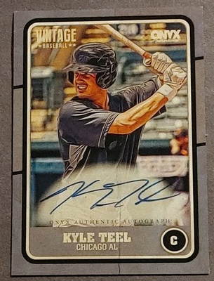 #ad #ad 2025 Onyx Vintage # 50 Kyle Teel Auto $19.95