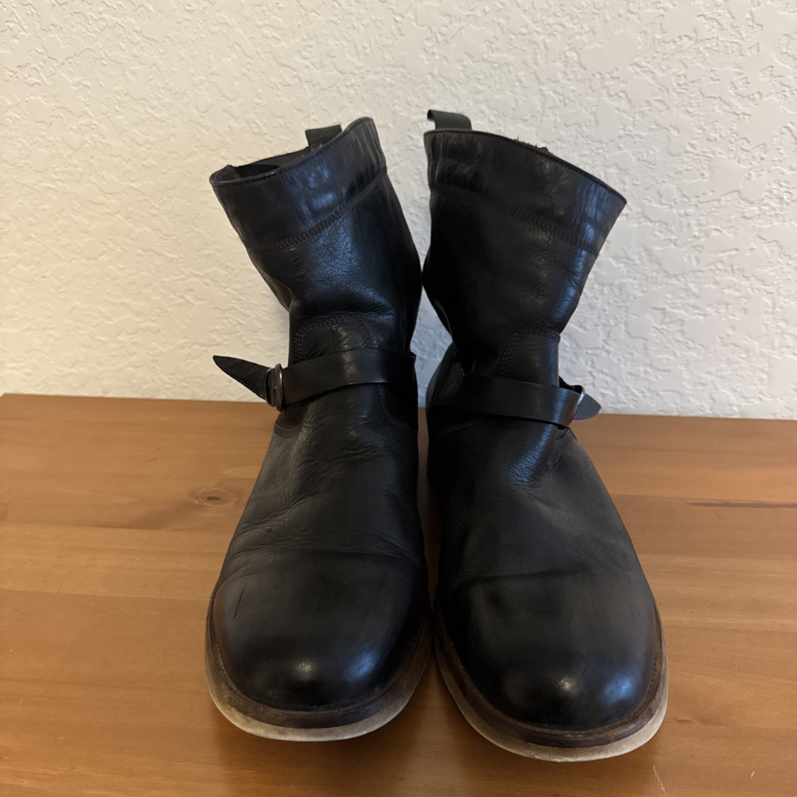 Belstaff Men’s Shearling Lined Leather Boots 44 / US 11 image 2
