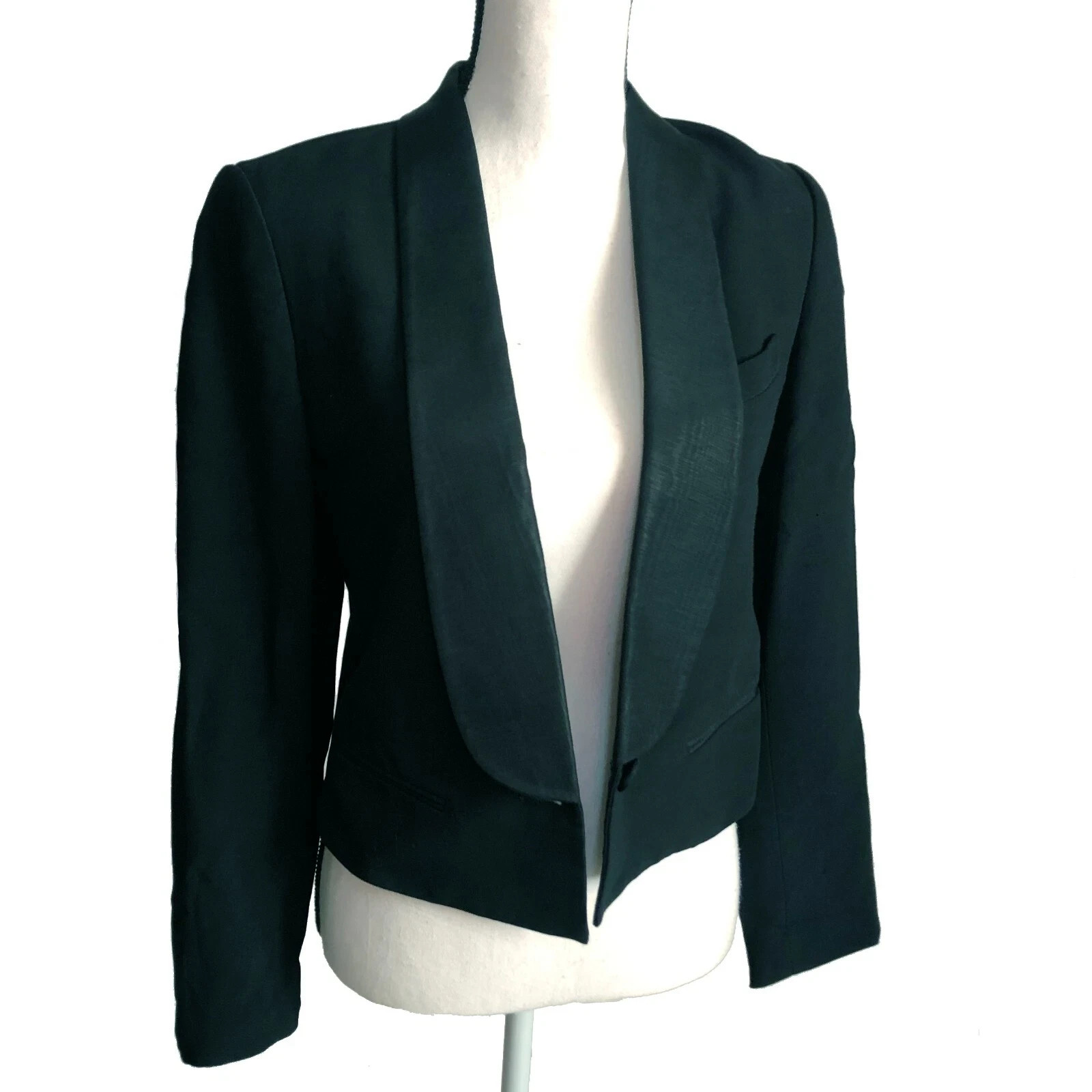 3.1 Phillip Lim Women's Cropped Single Button Blazer Jacket Minimalist Chic Work