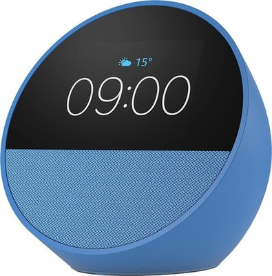 Amazon Echo Spot 2024 Blau   Smart Speaker mit Display & Alexa