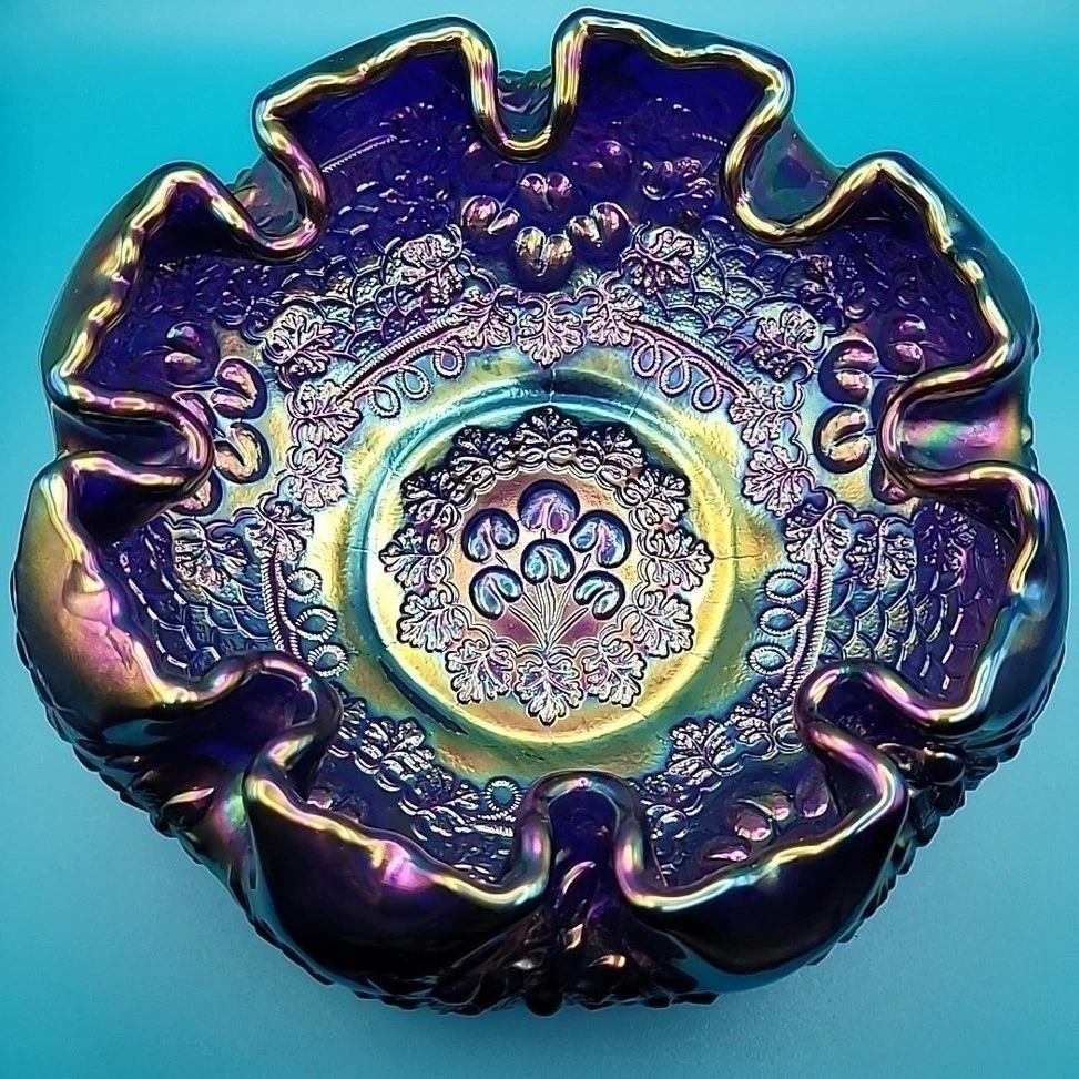 fenton blue carnival glass products for sale | eBay