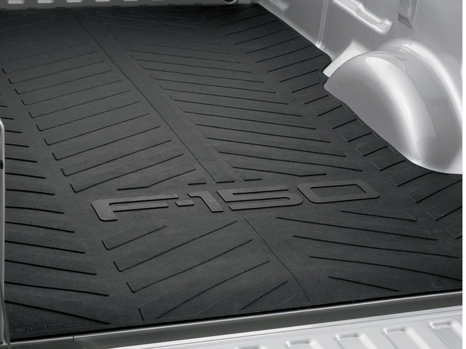F-150® 2015-2025 Reinforced Rubber Cargo Bed Protector Mat for 5.5' Bed in Black