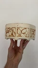 Vintage Weller Pottery "Roma" Ivory Octagonal Paneled Fruit / Bulb Bowl Planter