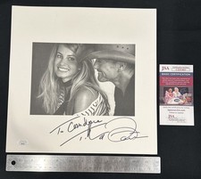 Tim McGraw Faith Hill JSA Dual Autograph 