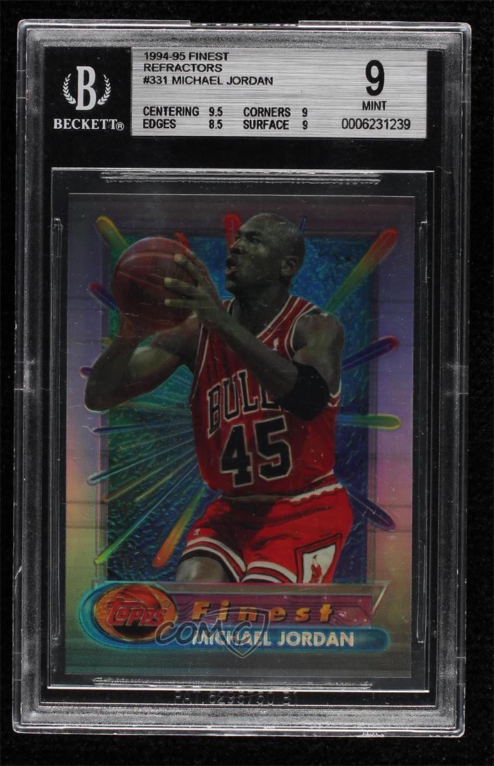 1994-95 Topps Finest Refractor Michael Jordan #331 BGS 9 MINT HOF 04b0