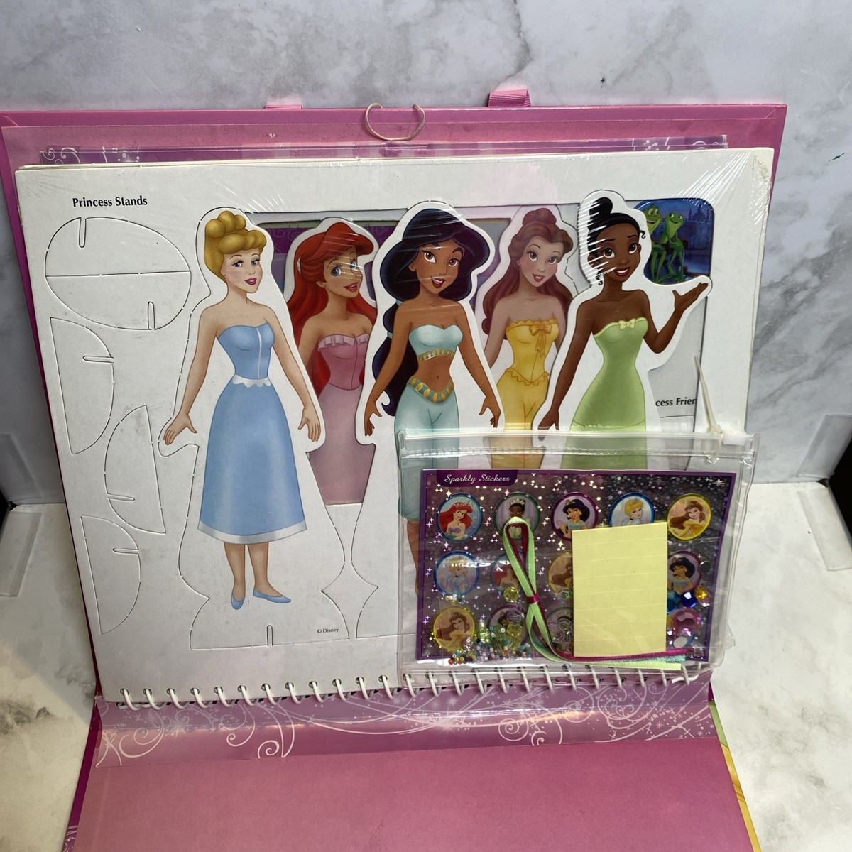 disney princess dress up paper doll activity carry case Disney Princess Dress-Up Paper Doll Activity Carry Case