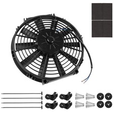 12v 10 Inch Universal Slim Fan Push Pull Electric Radiator Cooling Fan Kit 80w