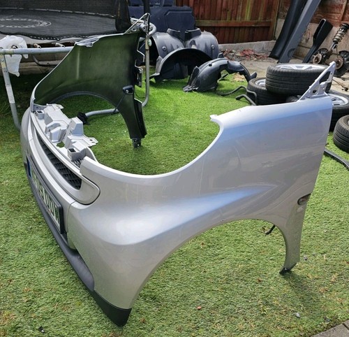 Smart Fortwo 451 2007-2014 Complete Front Bumper + Wings in Silver Genuine Smart - Picture 4 of 14