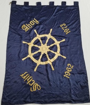 Vintage 1962-1973 British K.G. Loestige Flotte e.V.'' aus Aachen Flagge 129x97cm