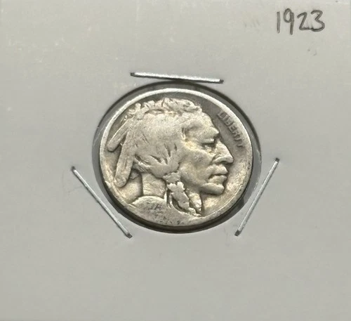 1923 Buffalo Nickel, Good Condition, Very Nice, Low Mintage!
