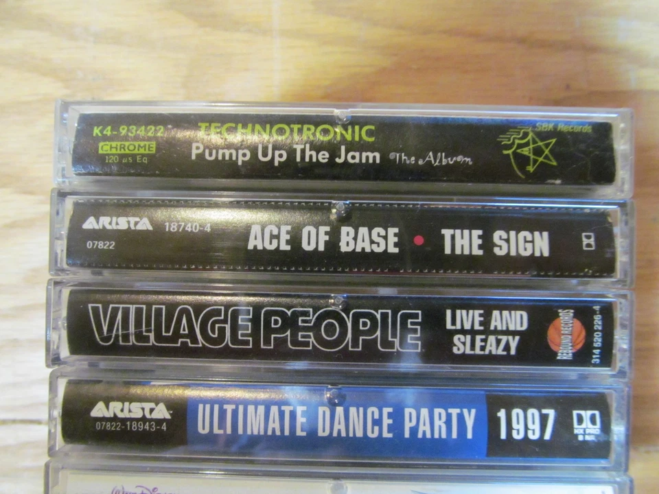 Rare Cassette Tapes Lot 5 pieces. Village People, Ace of Base, Pump up the Jam - Image 2 of 4