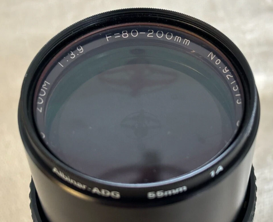 Lente zoom macro Albinar ADG 80-200 mm rosca de filtro de teleobjetivo 55 mm con estuche Foto 4 de 4