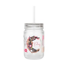 customized mason jar, Mother  s Day gift, gift for her, gift for mom, makeup love