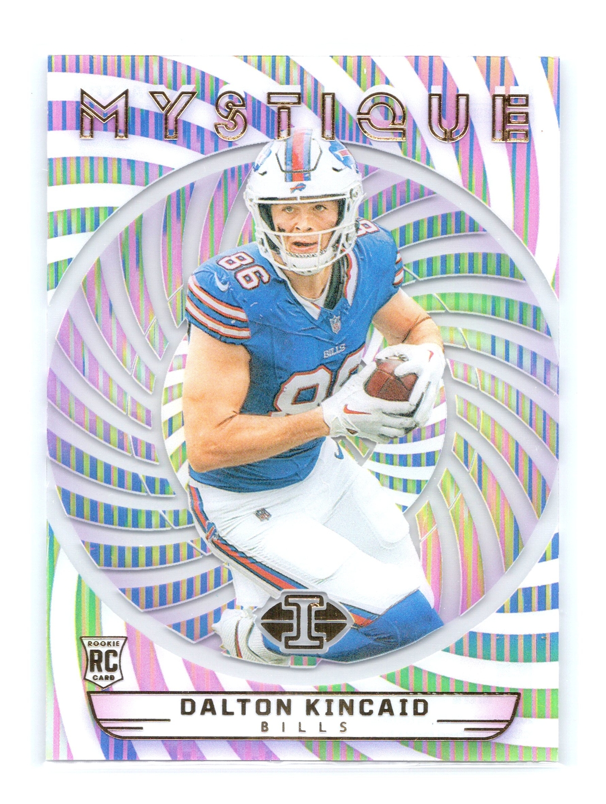 2023 Panini Illusions Football #7 Dalton Kincaid Mystique Rainbow Buffalo Bills