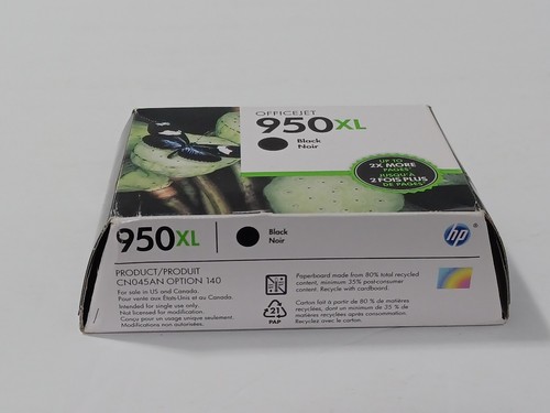 HP Officejet 950 XL Black Ink Cartridge New, Sealed Exp 2017 Genuine OEM - Picture 6 of 6