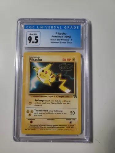 cgc 9.5 Pikachu 1999 Mewtwo Strikes Back Movie Promo #4