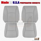 2004 -2007 Fits Toyota Highlander Driver Passenger Perforated Leather Cover Gray