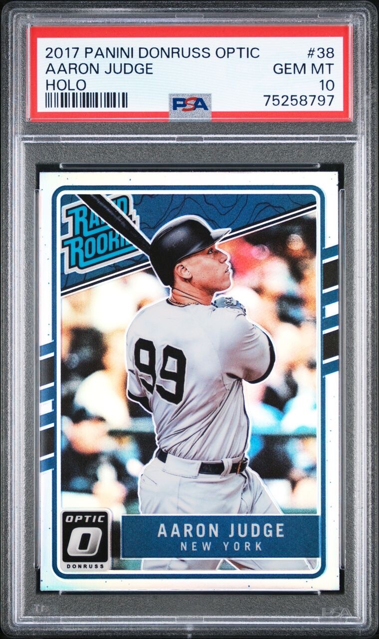 2017 Panini Donruss Optic Aaron Judge RC #38 Holo PSA 10 GEM MT Yankees