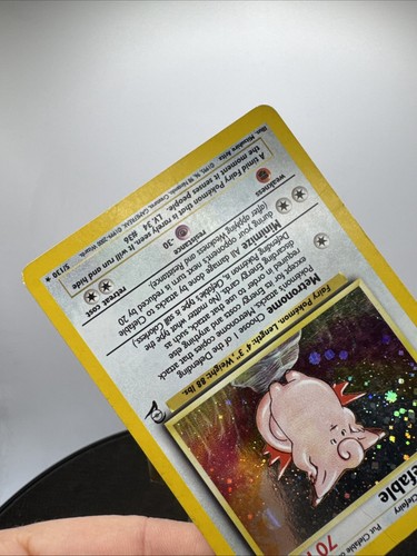 Clefable 5/130 Base Set 2 Holo Unlimited Holo Rare Pokemon Card WOTC - 第 9/20 張圖片