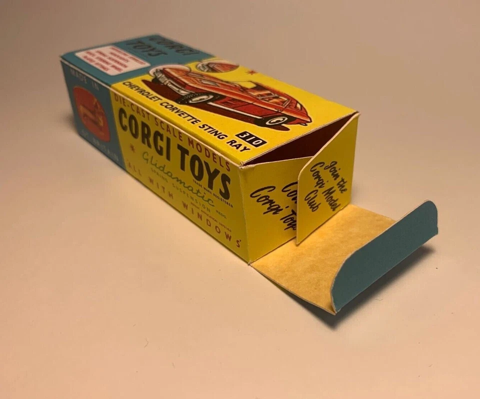 High quality reprobox for the Corgi Toys 1/43 Chevrolet Corvette -READ DESCRIP.- - Immagine 3 di 4
