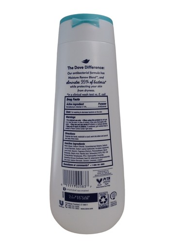 Dove ANTIBACTERIAL CARE BODY WASH Moisture Renew Blend Shower Gel JUMBO 20 fl oz
