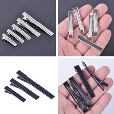 10pcs Lots Size Platinum/Black Metal Alligator Clip Hair Clip DIY Findings